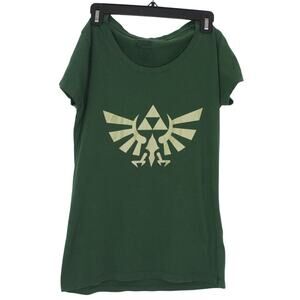 Zelda Triforce Hylian Crest Nintendo Official Licensed Womens Shirt L 2017